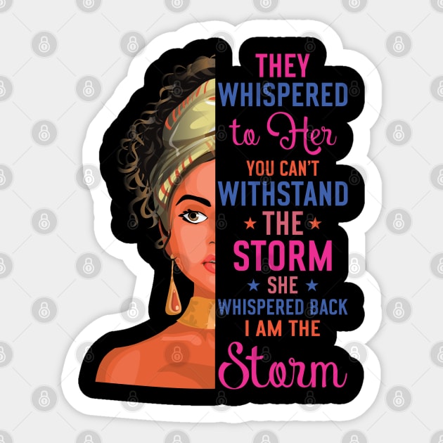 I  am the Storm Sticker by UrbanLifeApparel